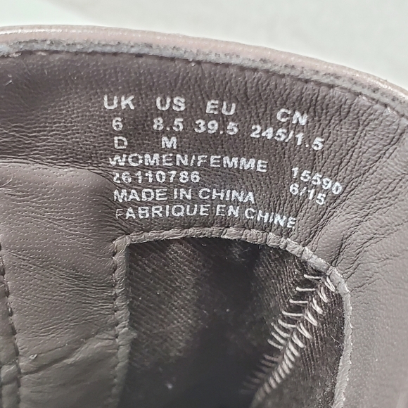 Clarks Narrative Marquette Wish Chelsea Boots Ankle Womens 8.5 M Taupe Leather - Picture 5 of 14